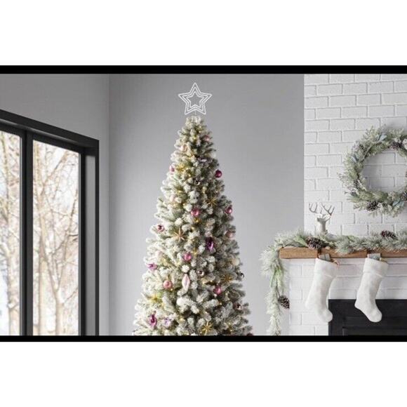 Wondershop 12.5" Pre-lit LED Neon Style 5-Point Star Christmas Tree Topper - Picture 3 of 3